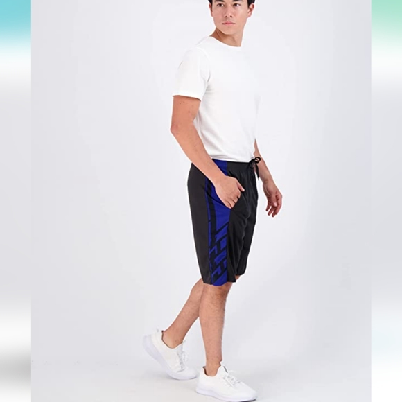 Bundle of 4 Black Athletic Shorts Pocket Drawstring Real Essentials MENS X-LARGE - Picture 12 of 13